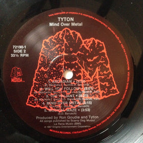 Tyton : Mind Over Metal (LP, Album)