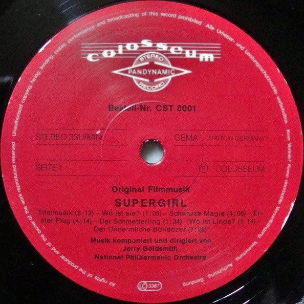 Jerry Goldsmith : Supergirl (Original Filmmusik) (LP)