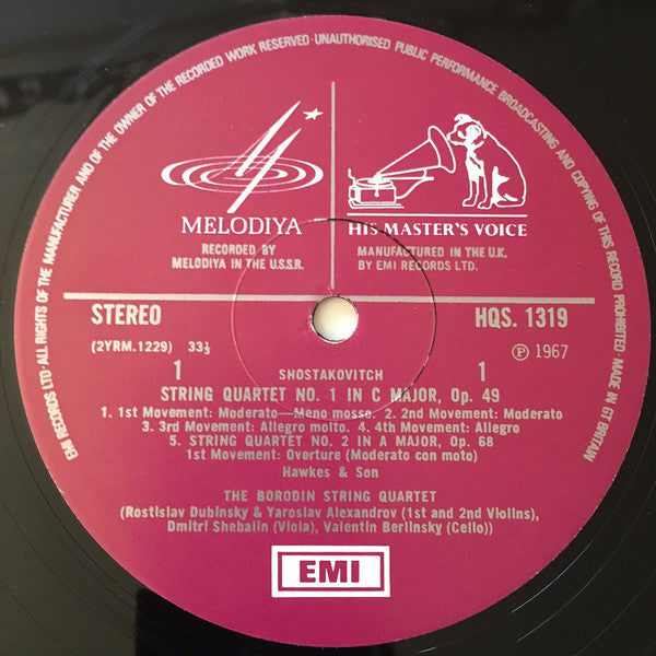 Dmitri Shostakovitch*, The Borodin Quartet* : String Quartets 1-13 (6xLP + Box)