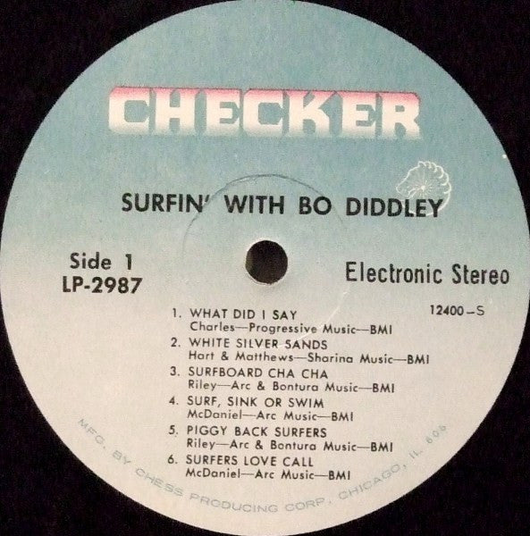 Bo Diddley : Surfin' With Bo Diddley (LP, Album, RE)