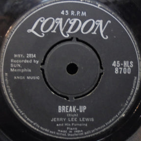 Jerry Lee Lewis And His Pumping Piano* : Break-Up (7", Single)