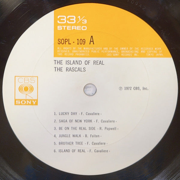 The Rascals : The Island Of Real (LP, Album)