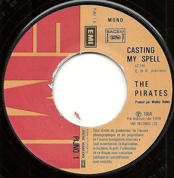 The Pirates (3) : My Babe (7", Single, Mono, RE)