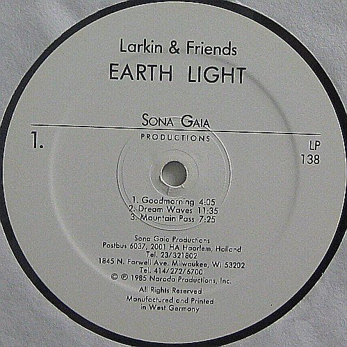 Larkin & Friends : Earth Light (LP, Album)