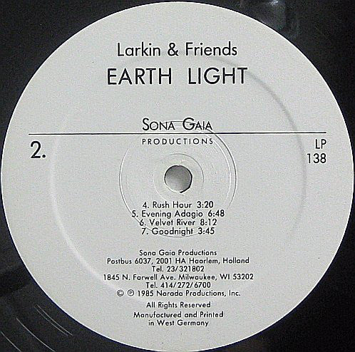 Larkin & Friends : Earth Light (LP, Album)