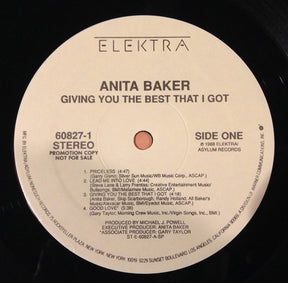 Anita Baker : Giving You The Best That I Got (LP, Album, Promo)