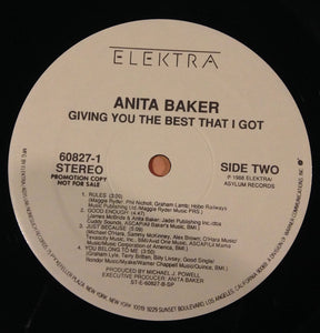 Anita Baker : Giving You The Best That I Got (LP, Album, Promo)