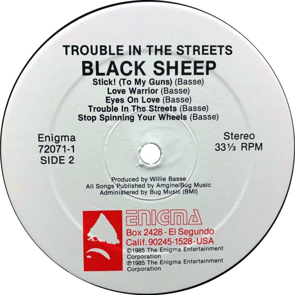 Black Sheep (7) : Trouble In The Streets (LP, Album)