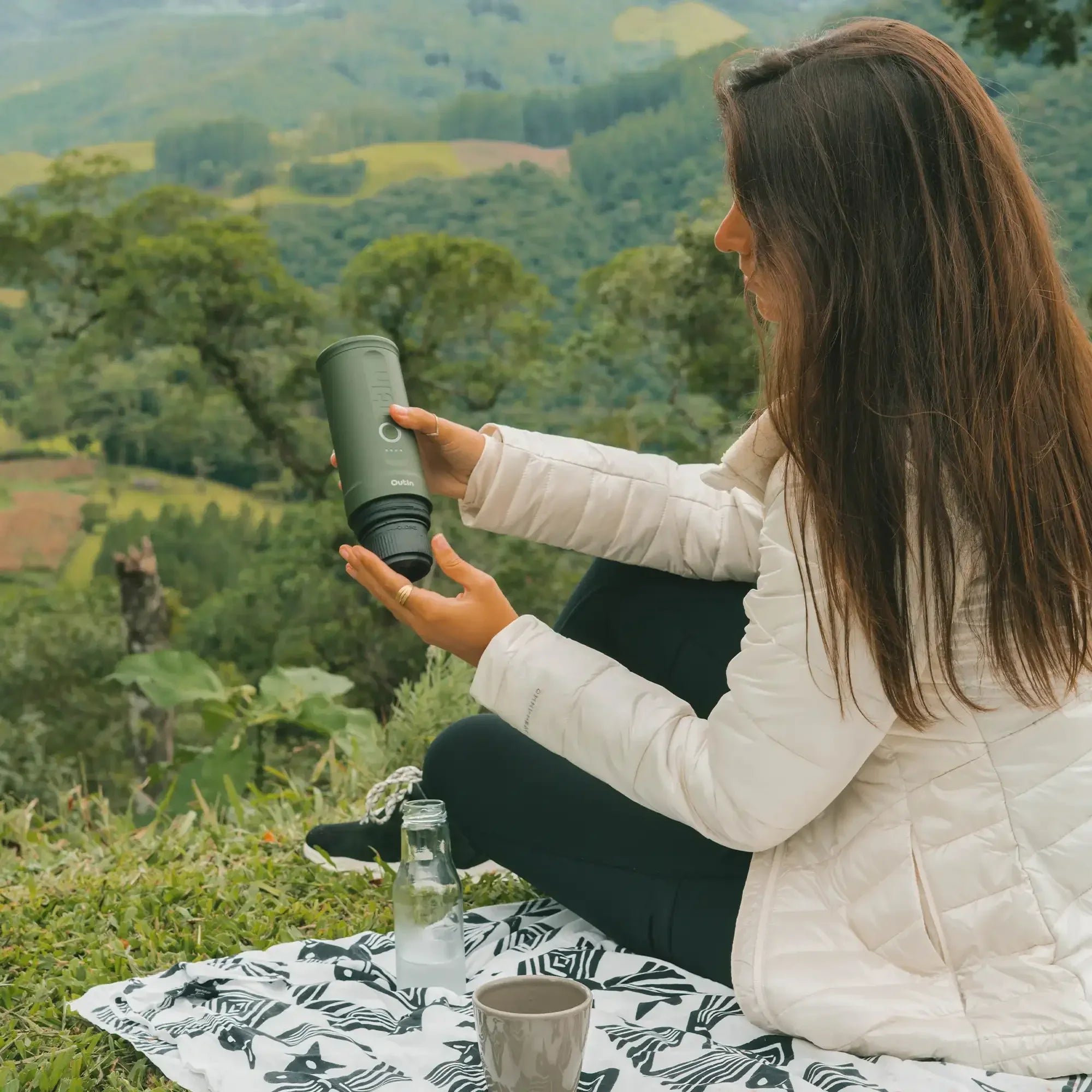 Nano Portable Espresso Machine, Forest Green