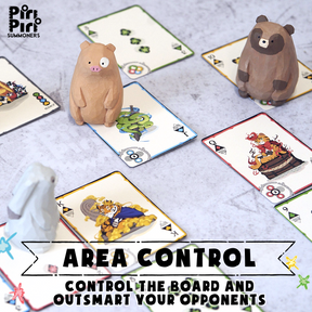Piri Piri Summoners - Handcrafted Wooden Meeple Strategy Game