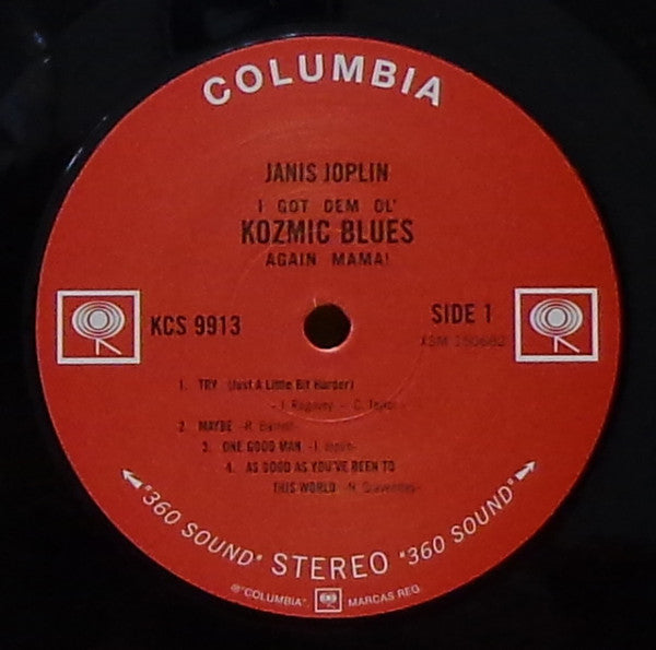 Janis Joplin : I Got Dem Ol' Kozmic Blues Again Mama! (LP, Album, RE, RM, 180)