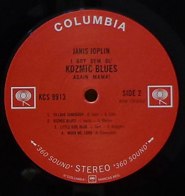 Janis Joplin : I Got Dem Ol' Kozmic Blues Again Mama! (LP, Album, RE, RM, 180)