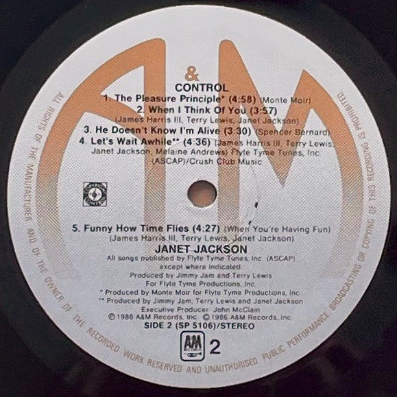 Janet Jackson : Control (LP, Album)