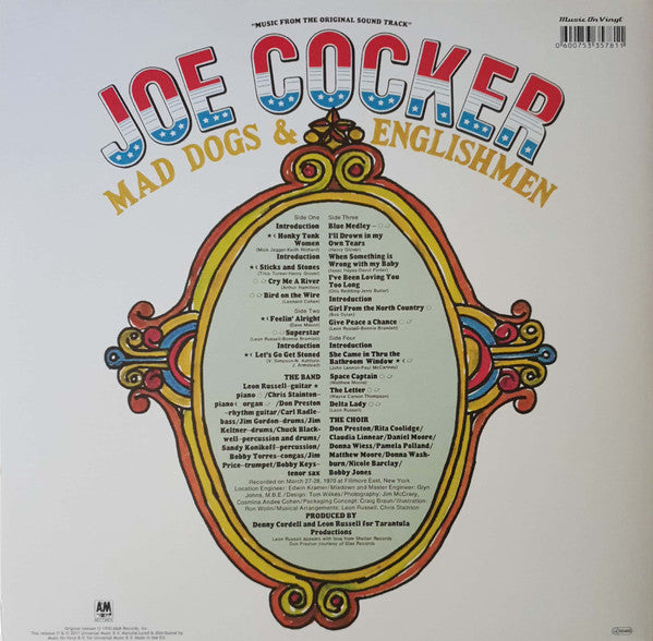 Joe Cocker : Mad Dogs & Englishmen (2xLP, Album, RE, 180)