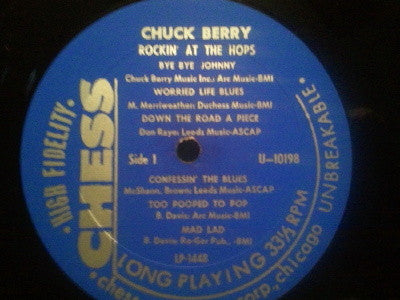 Chuck Berry : Rockin' At The Hops (LP, Album, RP)