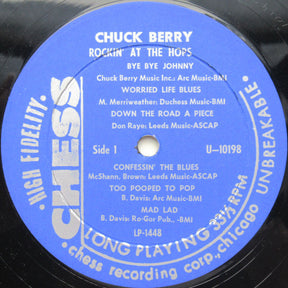 Chuck Berry : Rockin' At The Hops (LP, Album, RP)