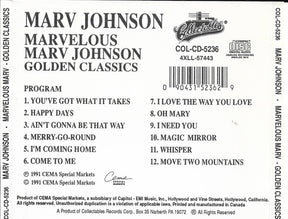 Marv Johnson : Marvelous Marv (CD, RE)