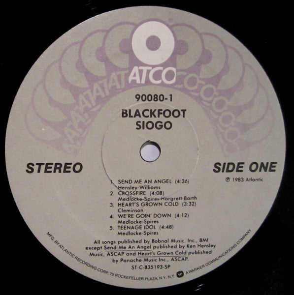 Blackfoot (3) : Siogo (LP, Album, SP)