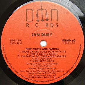 Ian Dury : New Boots And Panties !! (LP, Album, RE, 180)