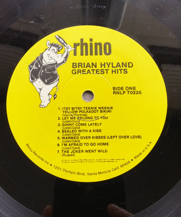 Brian Hyland : Greatest Hits (LP, Comp, Rai)