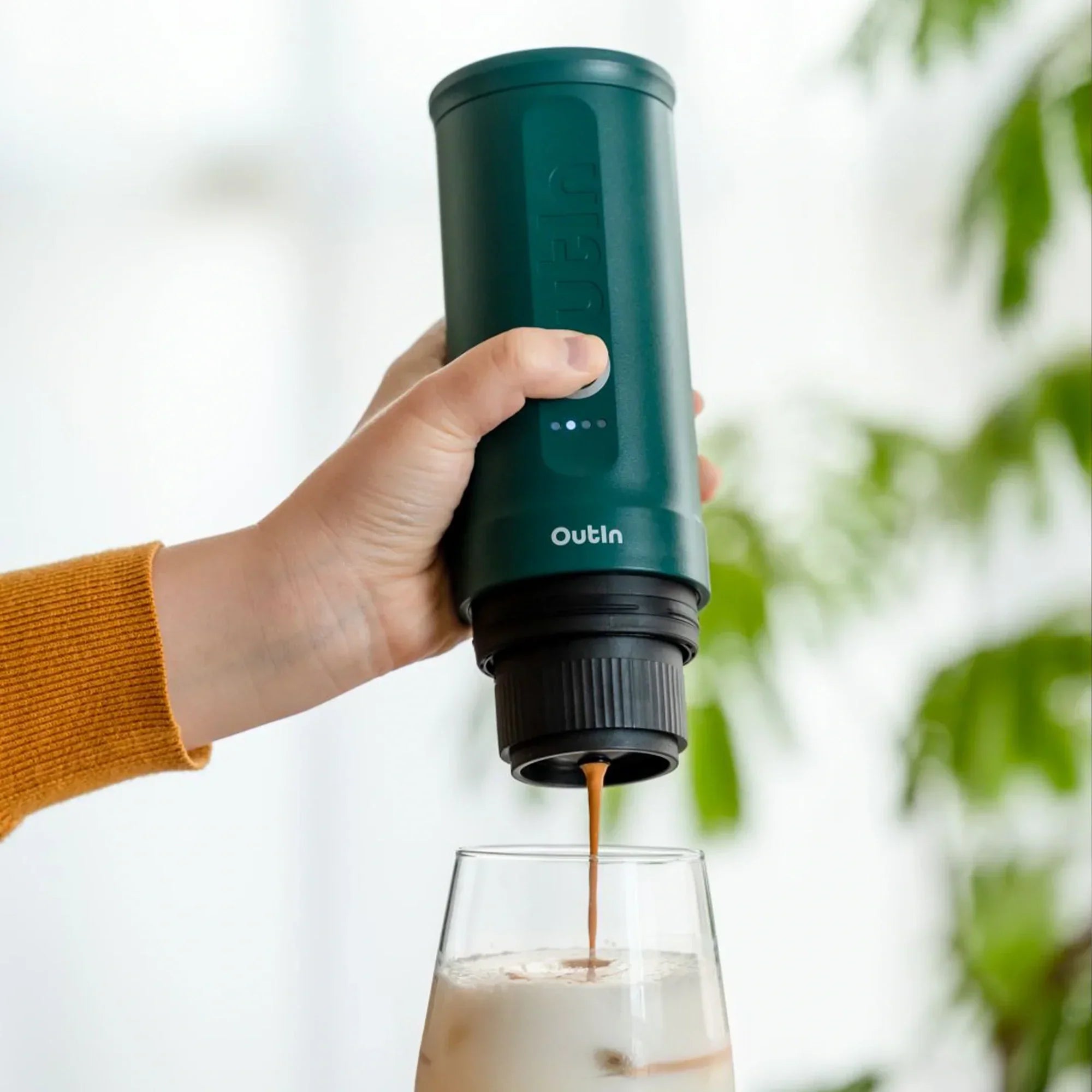 Nano Portable Espresso Machine, OutIn Teal