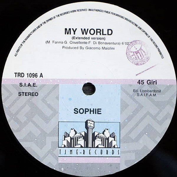 Sophie : My World (12")