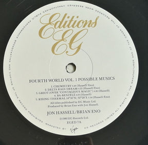 Jon Hassell / Brian Eno : Fourth World Vol. 1 - Possible Musics (LP, Album, RE)