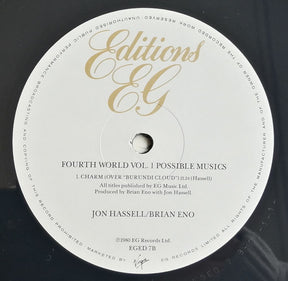 Jon Hassell / Brian Eno : Fourth World Vol. 1 - Possible Musics (LP, Album, RE)