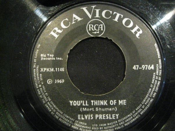 Elvis Presley : Suspicious Minds / You'll Think Of Me (7", Single)