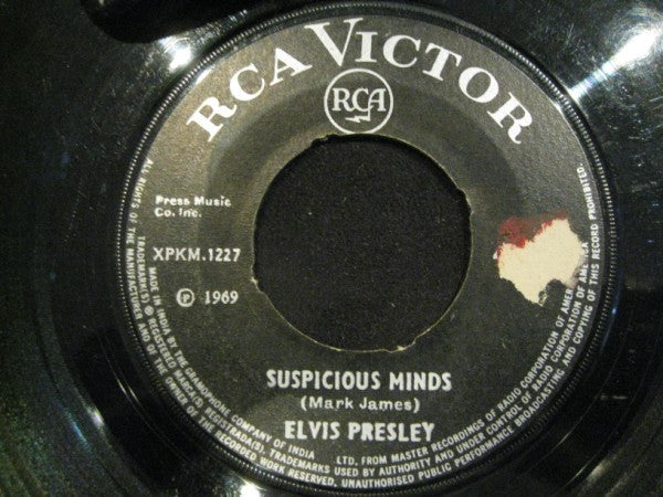 Elvis Presley : Suspicious Minds / You'll Think Of Me (7", Single)