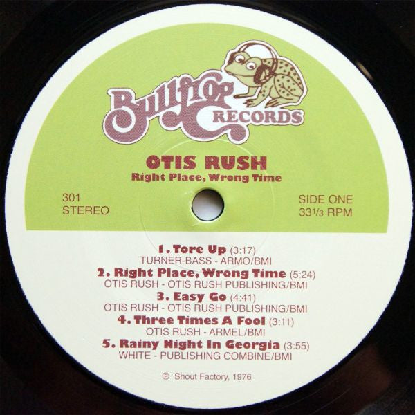 Otis Rush : Right Place, Wrong Time (LP, Album, RE, RM, 180)