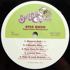 Otis Rush : Right Place, Wrong Time (LP, Album, RE, RM, 180)