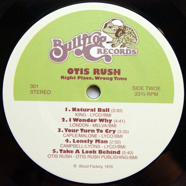 Otis Rush : Right Place, Wrong Time (LP, Album, RE, RM, 180)