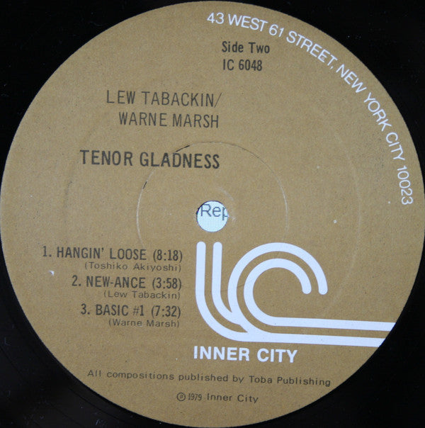 Lew Tabackin / Warne Marsh : Tenor Gladness (LP, Album)