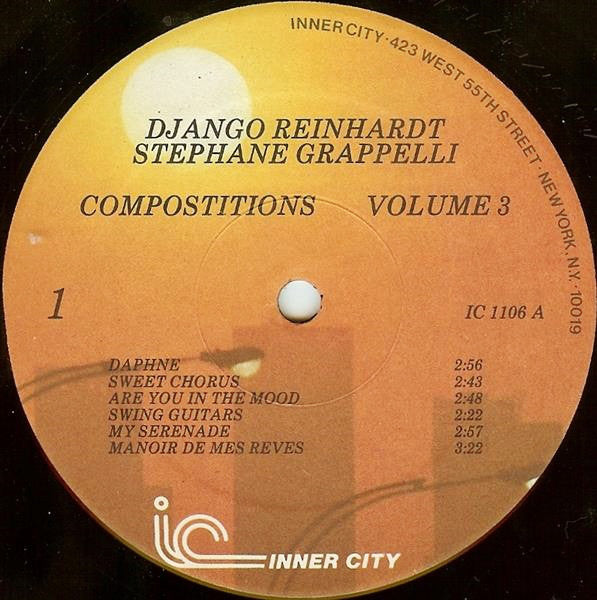 Django Reinhardt, Stéphane Grappelli : Django Volume 3 - Compositions (LP, Comp)