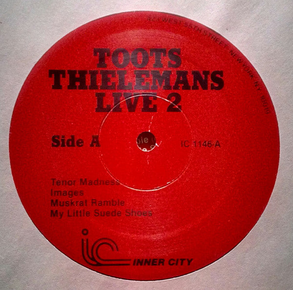 Toots Thielemans : Live 2 (LP, Album)