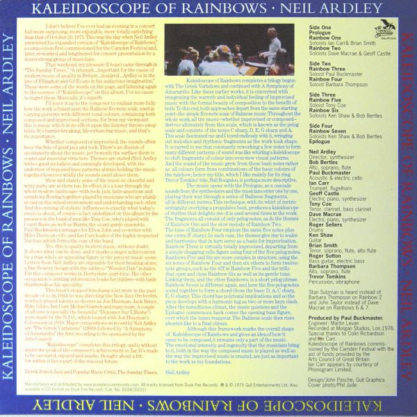 Neil Ardley : Kaleidoscope Of Rainbows (2xLP, Album, RE, RM, 180)