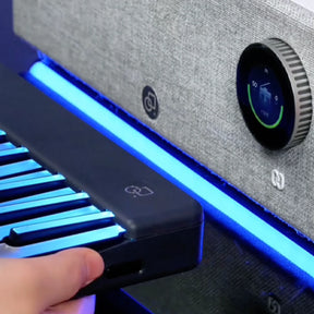 PartyStudio Speaker with Built-in Sounds & MIDI Support, White