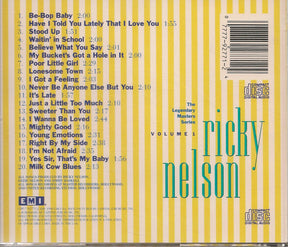 Ricky Nelson (2) : Legendary Masters Series Volume 1 (CD, Comp, RM)