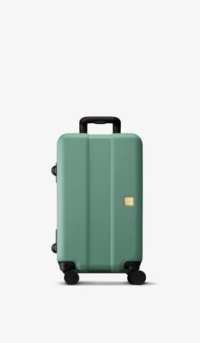 OUMOS 21" Cabin Trunk Luggage, Green Vintage 45L