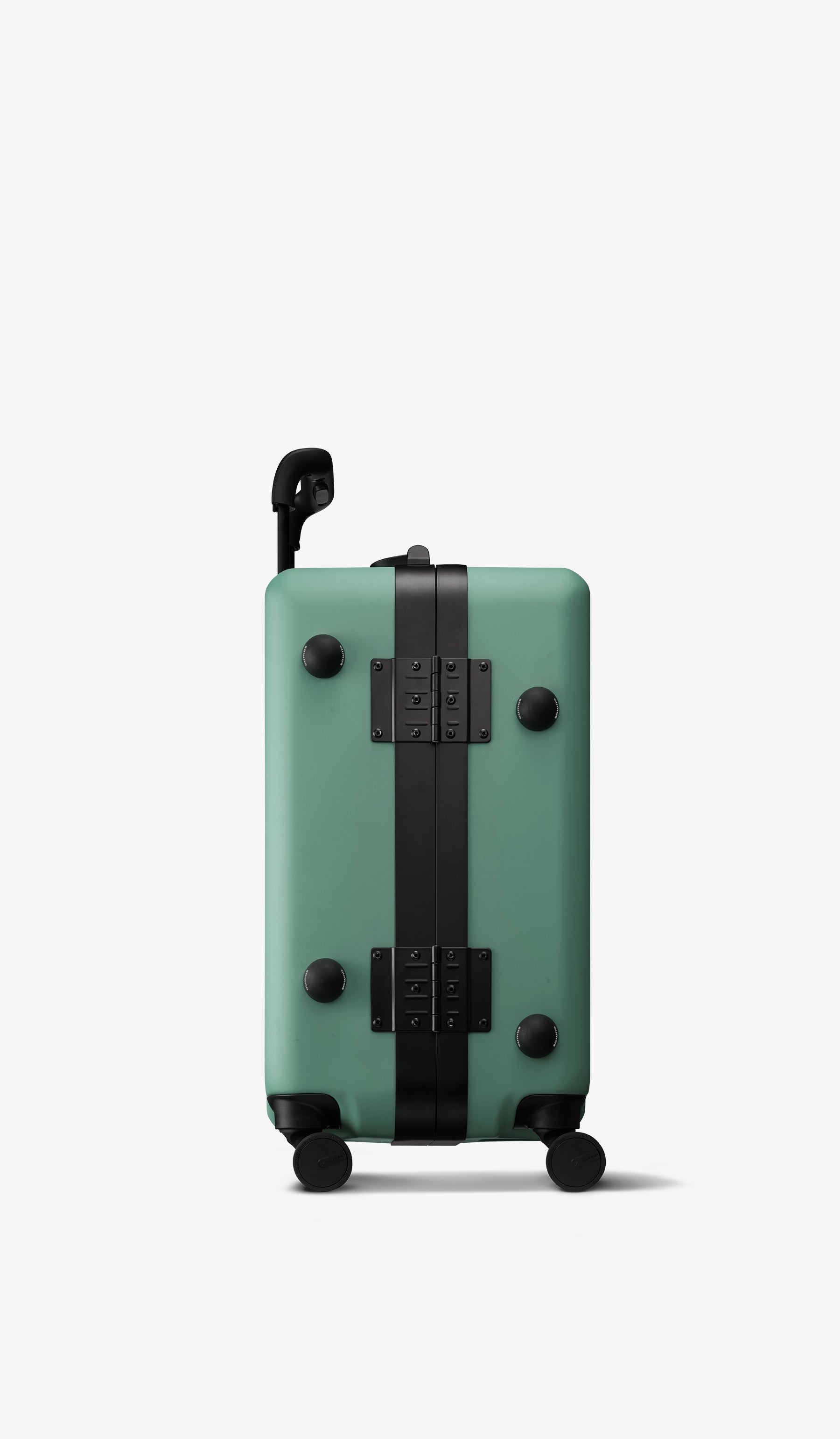 OUMOS 21" Cabin Trunk Luggage, Green Vintage 45L