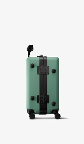 OUMOS 21" Cabin Trunk Luggage, Green Vintage 45L