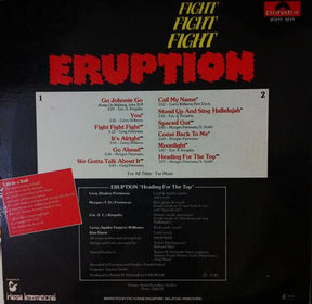 Eruption (4) : Fight Fight Fight (LP, Album)