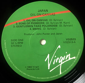 Japan : Oil On Canvas (2xLP, Album, Gat)