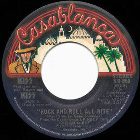 Kiss : Rock And Roll All Nite (7", Single, RE)