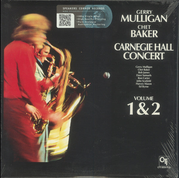 Gerry Mulligan / Chet Baker : Carnegie Hall Concert (2xLP, Album, RE, RM, 180)