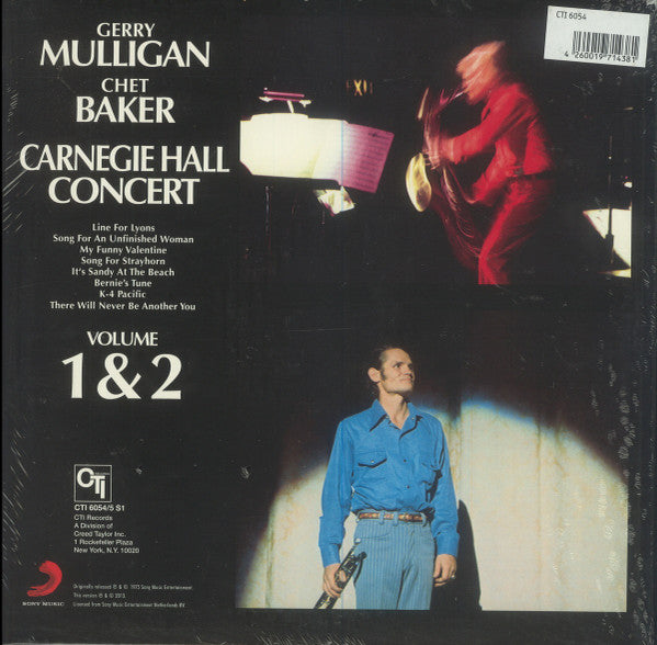 Gerry Mulligan / Chet Baker : Carnegie Hall Concert (2xLP, Album, RE, RM, 180)