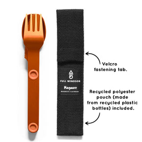 Magware - Magnetic Flatware Single Set, Orange