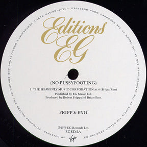 Fripp & Eno : (No Pussyfooting) (LP, Album, RE)