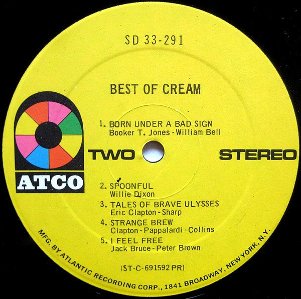 Cream (2) : Best Of Cream (LP, Comp, PR )